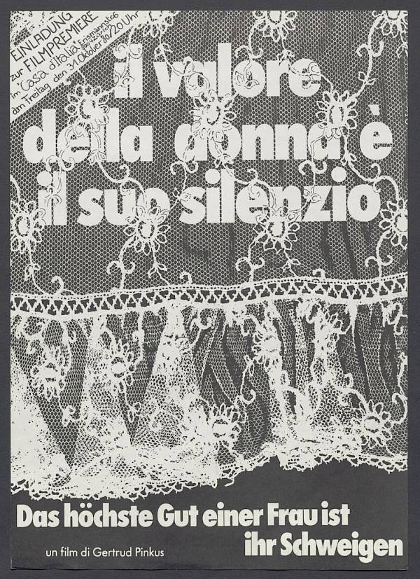 Il valore della donna è il suo silenzio